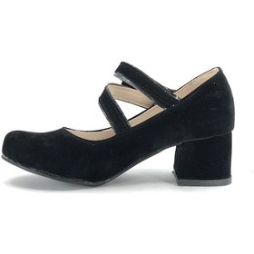 Resim İremsu 7845 Yandan Kurdelalı Kız Çocuk Topuklu Çocuk Ayakkabı Çok Renkli 