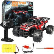Resim Guiwuu S-009 1/16 Araç Uzaktan Kumandası 2.4g Dört Tekerlekli Arazi Aracı Kırmızı (Yurt Dışından) 