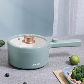 Resim 600 W Ev Elektrikli Ocak 1.5l Uzun Saplı Elektrik Tavaya Işlevli Noodle Ocak Sıcak Pot Mutfak Aletleri | Multicokers (Yeşil) (Yurt Dışından) 