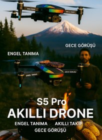 Resim Munico Düğün Konvoy Yarış ve Fotoğrafçılık İçin İdeal Akıllı Drone S5 Pro – 4K HD Kamera, Yüksek Batarya 