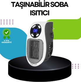 Resim doremodam LED Ekranlı Ayarlanabilir Sıcaklık Mini Priz Isıtıcı Sessiz (Kopya) 