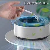 Resim Gri Akıllı Küllük, Çok Fonksiyonlu Araba, Ev, Ofis Hava Temizleyici Küllük 