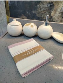 Resim Vıen 2'li Kurulama Bezi Seti Bordo 30x50 