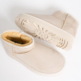 Resim Kadın Süet Bot Bej Lia Bej 