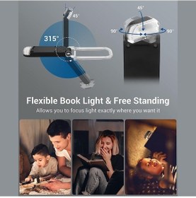 Resim Xianwen Moveevo Renkli Kitap Işığı - Beyaz, Siyah, Mavi, Pembe Siyah 