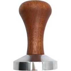 Resim Time Ahşap Saplı Barista Kahve Tamper, Paslanmaz Çelik Taban (51 Mm) 