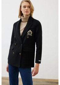 Resim Premium Selection Yün Kaşmir Blazer Ceket Terzi Dükkanı Siyah 