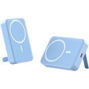 Resim Genel Markalar Mavi renk Magsafe Kablosuz Powerbank Battery Xiaomi-İphone-samsung uyumlu(15W + 20W PD 10000 MAh) 