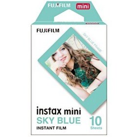 Resim Fujifilm Instax Mini Sky Blue Edition 10'lu Özel Film 