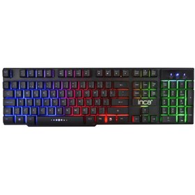 Resim Inca IKG-448 Rainbow Efect Mekanik Hisli Gaming Q Klavye Mouse Set 