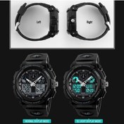 Resim Besthome1 Skmei 1270 Erkek Su Geçirmez Çift Ekranlı Dijital Saat - Açık Hava Sporları İzleme Cihazı - Altın Renkli Çok Renkli 