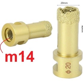 Resim Mermer Granit Fayans Beton Delme Pancı 6mm Sarı Elmas Karot Vakum Kaynaklı Elmas Karot Sondaj Ucu 