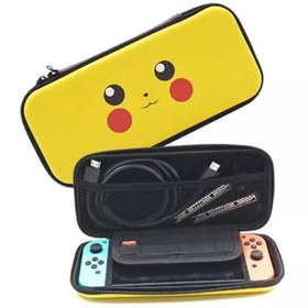 Resim Cosmostech Nintendo Switch Oyun Konsolu Uyumlu Taşıma Çantası Kılıf Sarı 