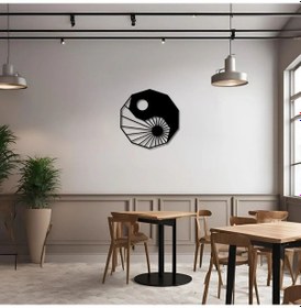 Resim Modern Metal Duvar Sanatı Ying Yang Metal Duvar Tablosu Mandala 