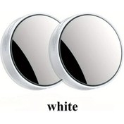 Resim Hightower İki Adet Beyaz Kör Nokta Aynası, 360 Derece Geri Görüş Yardımcı Oto Aynaları 