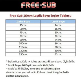Resim Free-Sub Kaplinli Zıpkın Lastiği 16mm (Zıpkın Lastik) - 18cm 