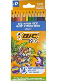 Resim Bic Kids Smooth Kuruboya 12 Renk 8772 Çok Renkli 