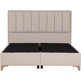 Resim Kilim Mobilya Gold Therapy İkili Set (Sandıklı Baza + Başlık) 180x200 Krem 