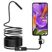 Resim Flagen Endoskop Yılan Kamera 2 Metre (Sert Kablo) 7MM 