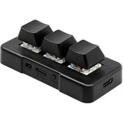 Resim Geeksen Mk321-pro 3 Tuşlu Mekanik Klavye - Usb/2.4g/bt Bağlantılı, Mavi Switch, Ofis/oyun İçin 