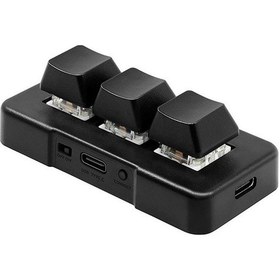 Resim Geeksen Mk321-pro 3 Tuşlu Mekanik Klavye - Usb/2.4g/bt Bağlantılı, Mavi Switch, Ofis/oyun İçin 