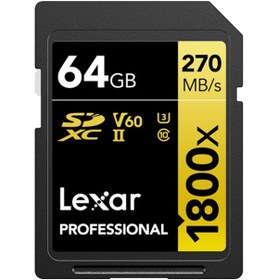 Resim Lexar 64gb Gold Series 1800x Uhs-ıı Sdxc Hafıza Kartı 270mbs Uyumlu 