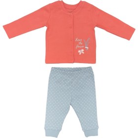 Resim Bibaby Wild Flowers Bebek Pijama Takım 59711 Coral 