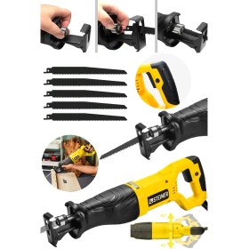 Resim Steiner Alman Turbo 9001 Devir Ayarlı Bakır Sargı Motor Tuğla Beton Kemik Kesme Tilki Kuyruğu Makinesi 