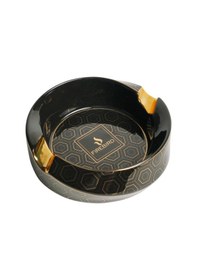 Resim Firebird Siyah-gold Desenli İkili Porselen Puro Küllüğü - Trm3012 