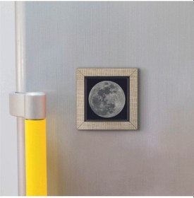 Resim Dolunay Baskılı Mdf Magnet 7x7 90 