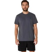Resim Asics Road Graphic Erkek Siyah Koşu Tişört 