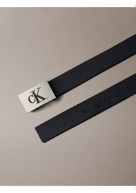 Resim Erkek Ss Mono Plaque 35mm Fixed Kemer Siyah 