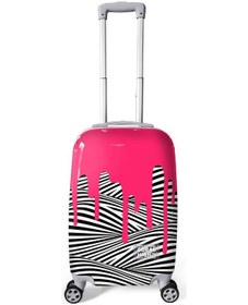 Resim Coral High Desenli Kabin Boy Valiz 50cm 16552 Pembe 