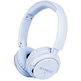 Resim Syrox S16 Hafıza Kartı - 3.5 MM AUX Destekli 5.0 Kablosuz Mikrofonlu Kulak Üstü Bluetooth Kulaklık Lila 