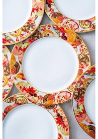 Resim Acar Dream 6 Parça Servis Tabağı - 27 Cm Renkli 