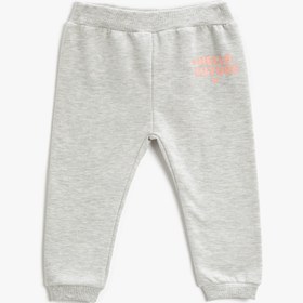Resim Kız Bebek Baskılı Jogger Eşofman Altı Beli Lastikli 