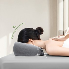 Resim U-Şekilli Yüz Yastığı - Modern Salon ve Spa Masaj Pedli, Fermuar Kapatma, Yumuşak Polyester ve Poliüretan Dolgu, Makine Yıkamalı, Boyun, Baş, Yüz Bakımı ve Rahatlama, Boyun Masajı, Şık Tasarım, Yüksek Kaliteli Malzeme, Kişisel Bakım 
