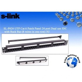 Resim S-Link Sl-F624 24 Lü Utp Cat6 Patch Panel 