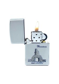 Resim Zippo Muravera Sardinya - Limited Edition Dizayn Çakmak Gri 
