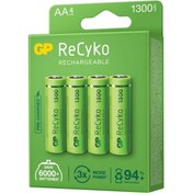 Resim Powermaster Ebayhrn Gp Recyko 1300 Nı-mh R6 Şarjlı Aa 4lü Kalem Pil 