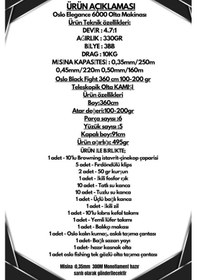 Resim Oslo Elegance 6000 Oslo Black Fight 360cm 100-200gr Göl Ve Deniz Olta Seti Standart 
