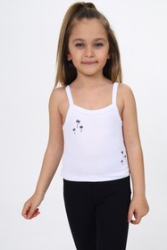 Resim Toontoy Kız Çocuk Baskılı Kare Yaka Basic Atlet 