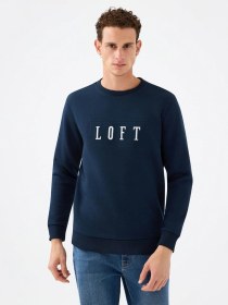 Resim Loft Regular Fit Lacivert Erkek Sweatshirt Lf2041102 Lacivert 