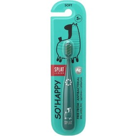 Resim Splat Junior So Happy - Çocuk Diş Fırçası Soft - Turkuaz 5+ Yaş 