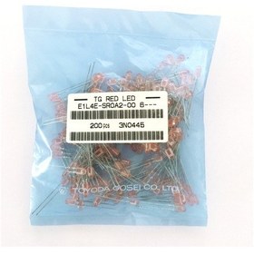 Resim 4mm Bacaklı Kırmızı Oval Led Diyot - Toyoda-gosei Marka- 200 Adet 