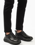 Resim MARCOMEN Siyah Hakiki Deri Bağcıklı Erkek Sneaker 152-22390 M 