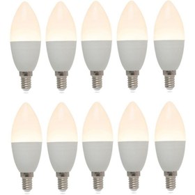 Resim PROICH Grafen 5-7 Watt E14 Ince Duy Günışığı Sarı Işık Buji Led Ampul Tasarruflu 10 Lu Paket 