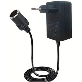Resim Cordial Indommon 12v 3a Araç Şarj Cihazı 110v 220v Ac Güç Dayanıklı Plastik Avrupa Fişi Tip C Tip F Kompakt Tasarım 