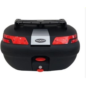 Resim Maxem Sl-45 Full Siyah Kargo Tipi Sırt Dayamalı Motosiklet Çantası 