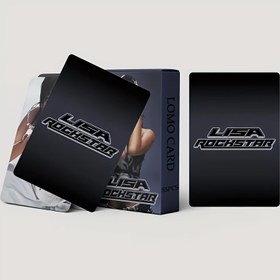 Resim 55 adet LISA Rockstar KPOP Kartpostalı, "Rockstar" albüm ve kutusu, LOMO Kartpostalı, Kore Tarzı Koleksiyon Kartpostalı, Hayranlar için Özel İdol Fotoğraf Kartları ile birlikte, Arkadaşlık Günü, Veda, Yıl Dönümü, Yılbaşı veya Tebrik Kartpostalı için mükemmel. 